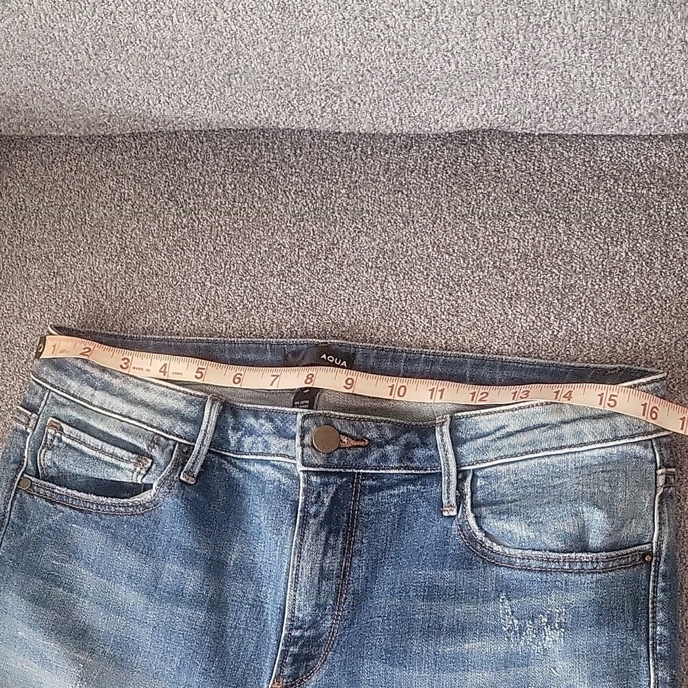 Aqua Light Blue Embellished Skinny Jeans - Picture 5 of 8